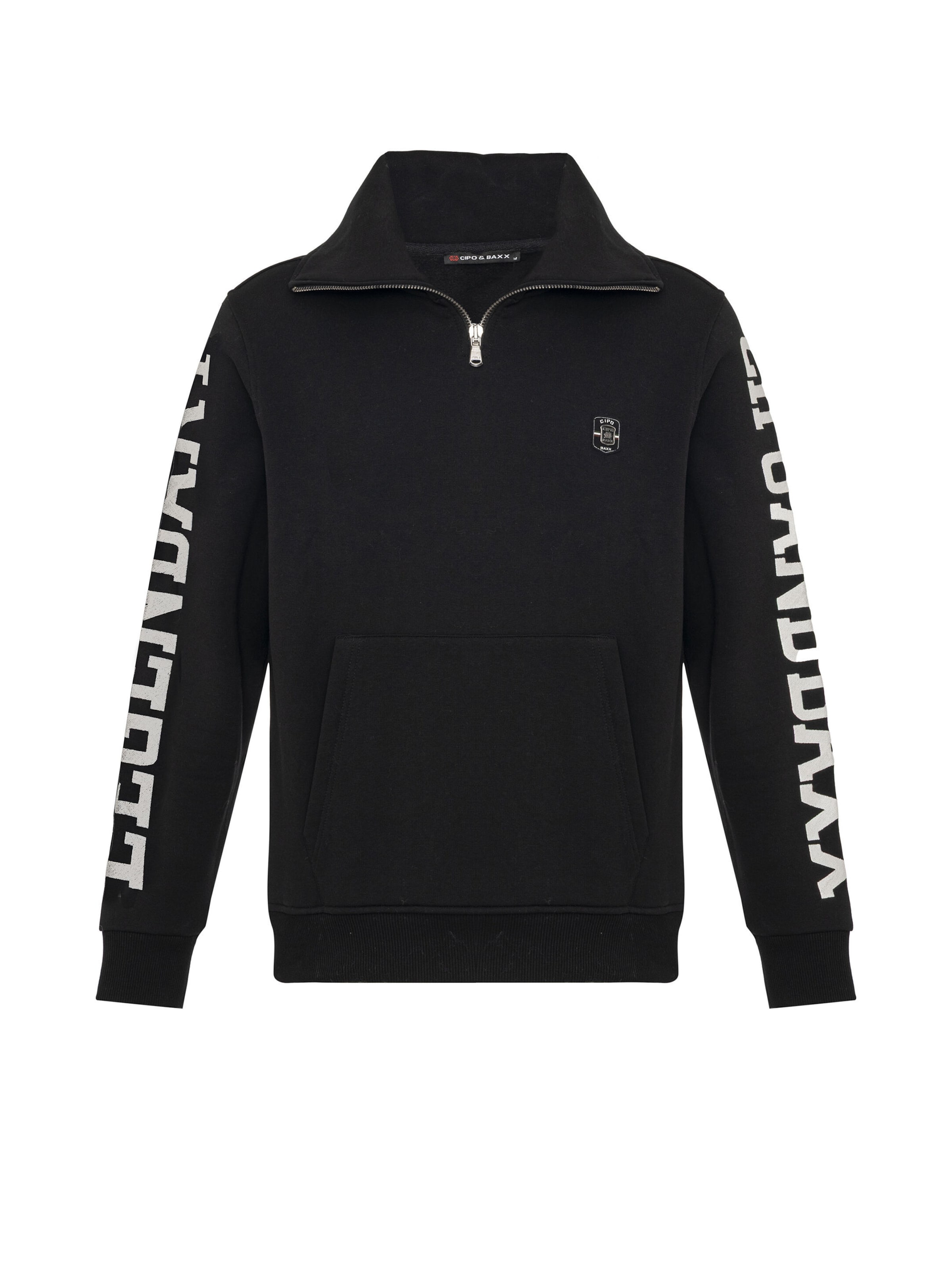 Sweat-shirt CIPO & BAXX en noir : devant