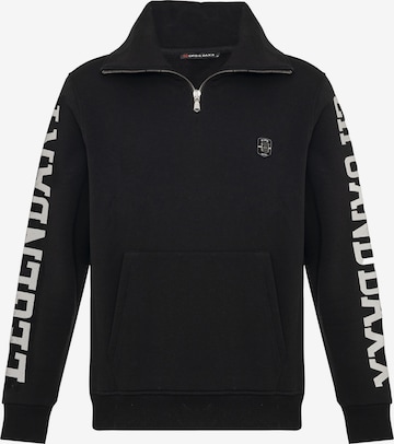 Sweat-shirt CIPO & BAXX en noir : devant