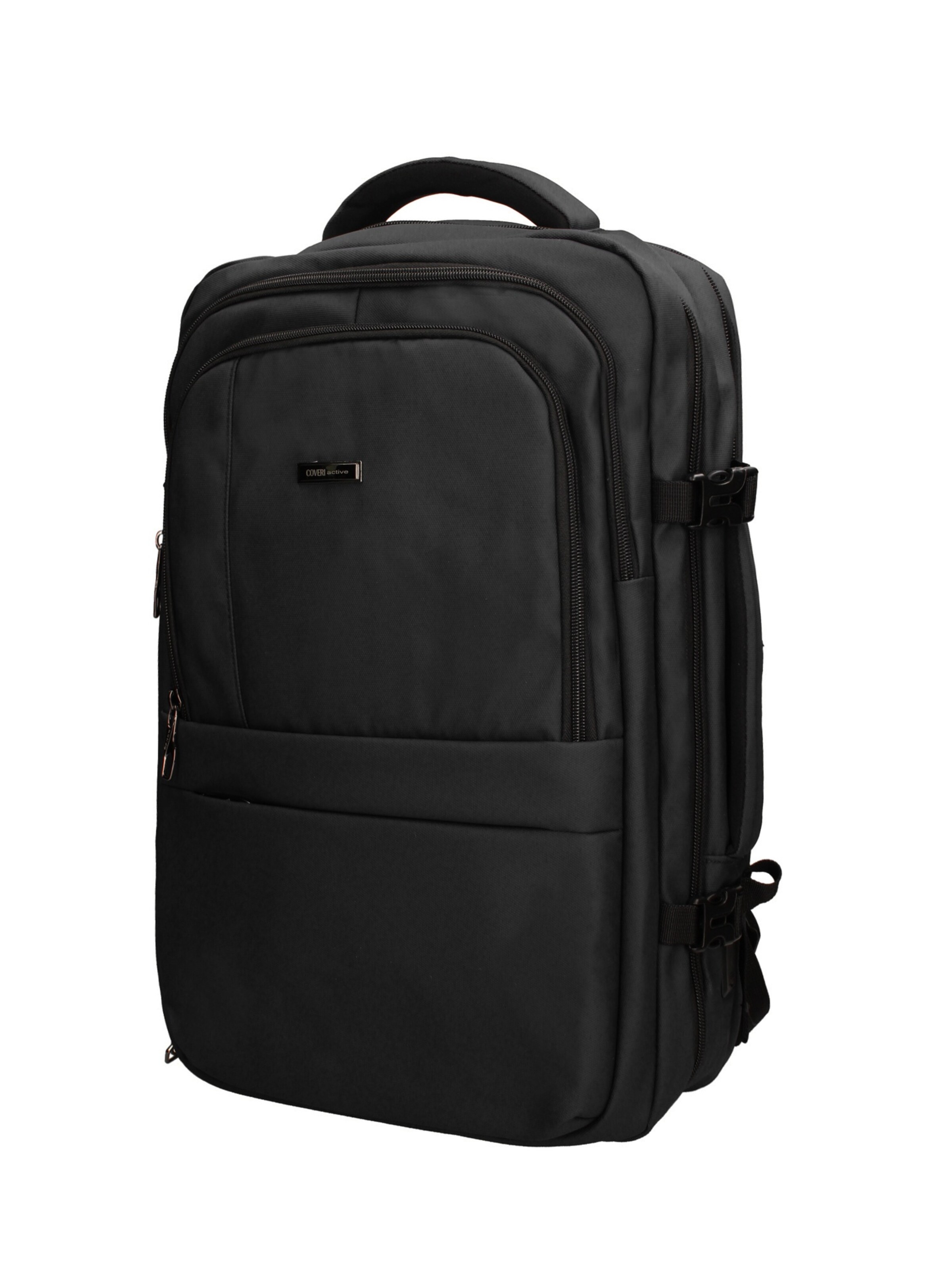 Zaino 'Zaino Coveri unisex poliestere 100% - Chiusura zip' di Coveri Collection in nero: frontale