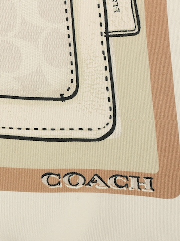 COACH Tørklæde 'Stacked Tabby' i hvid
