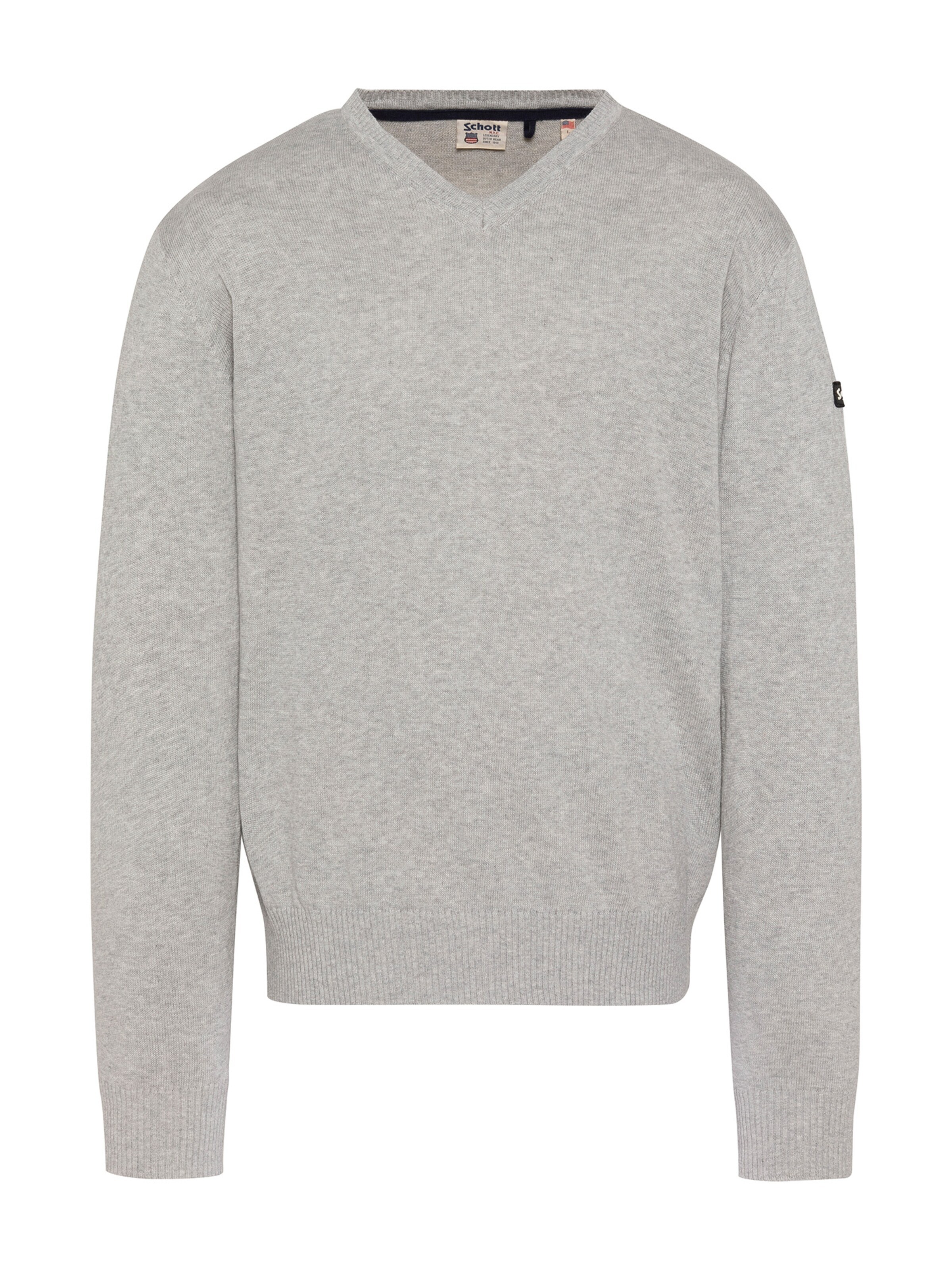 Schott NYC Pull-over en XXL en gris, Vue avec produit