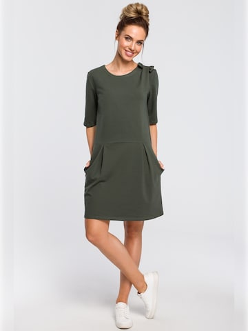 made of emotion - Vestido en verde: frente