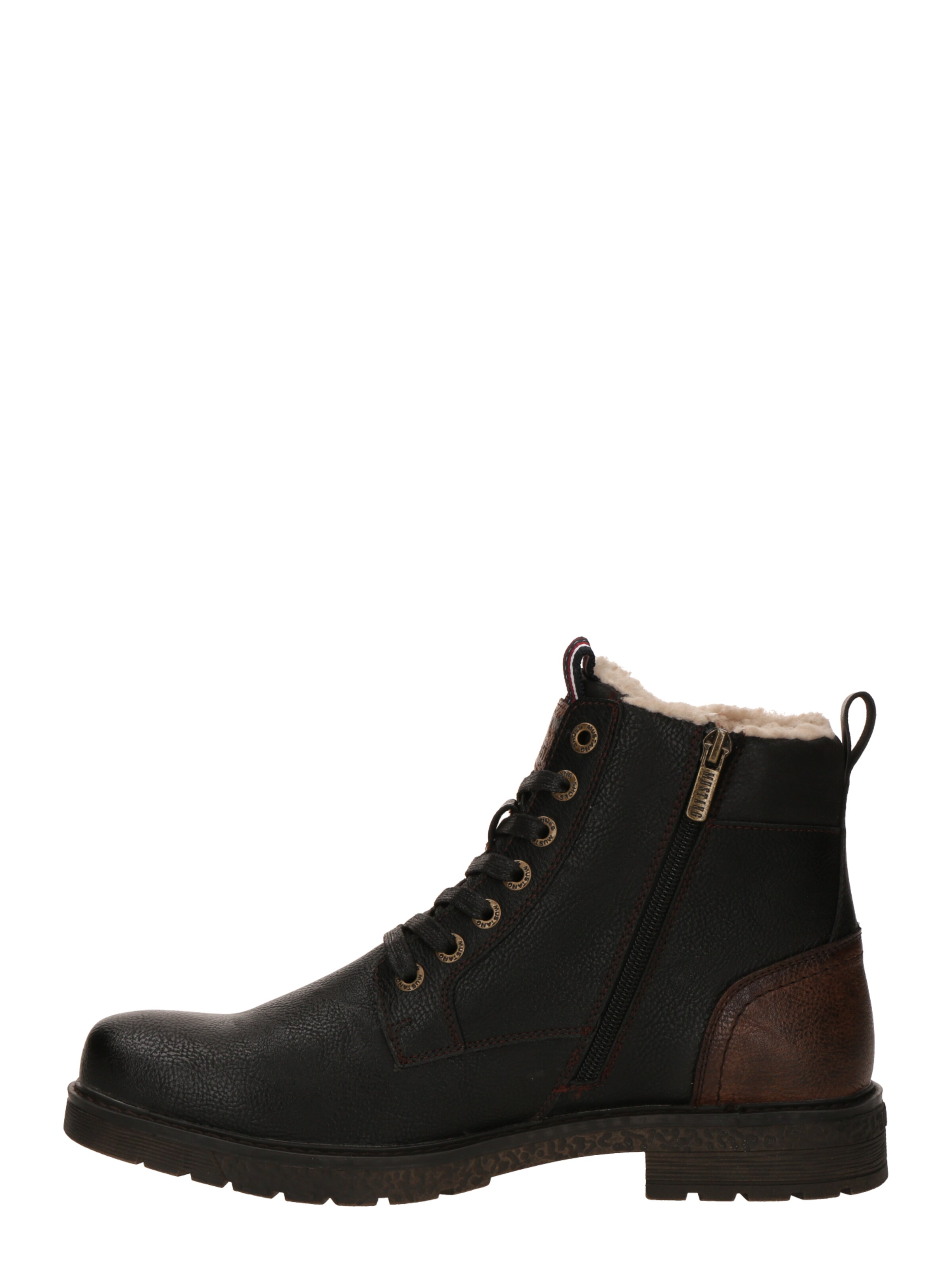 MUSTANG Lace-up boots in Black