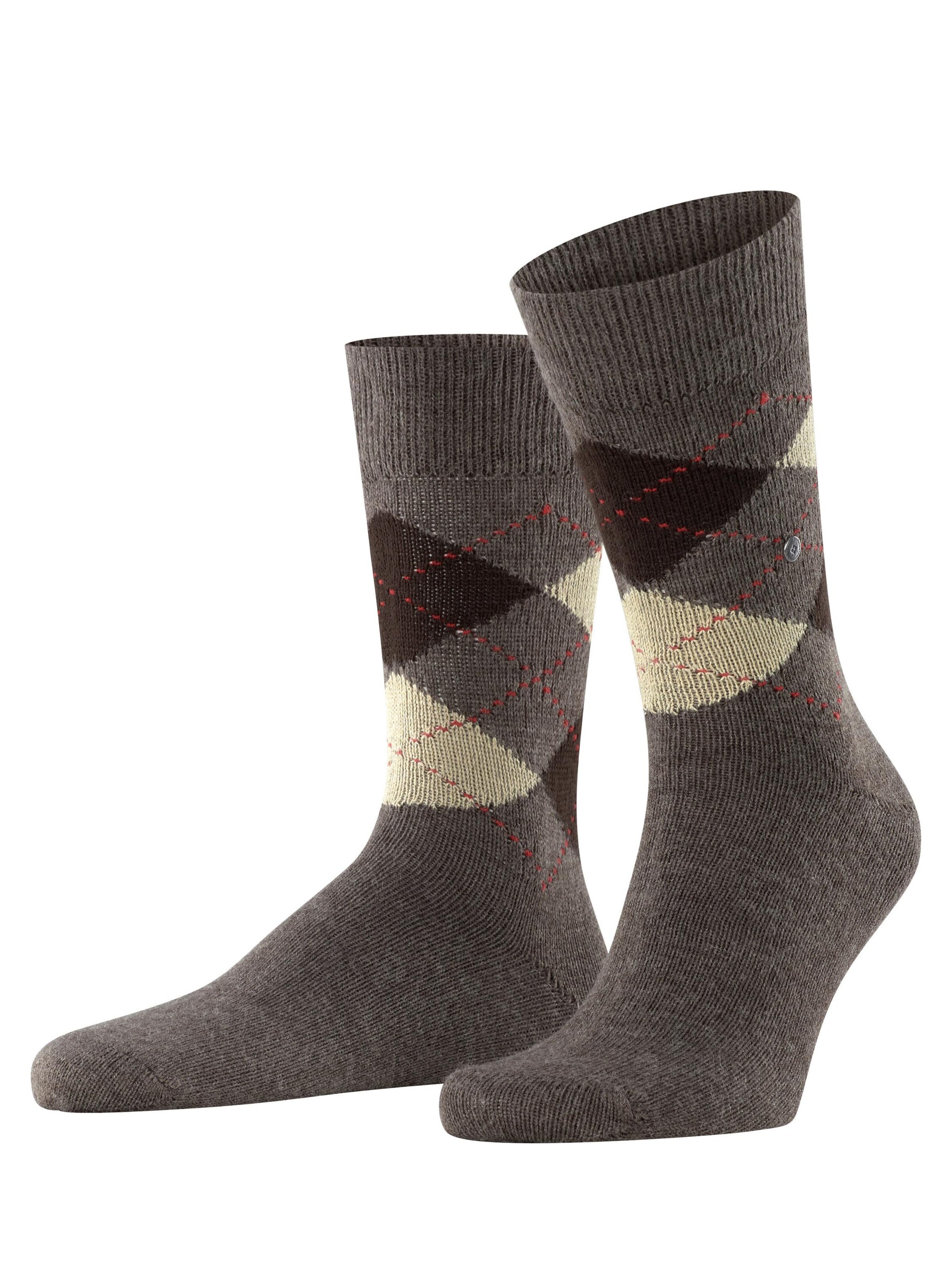 BURLINGTON Socks 'Preston' in Brown