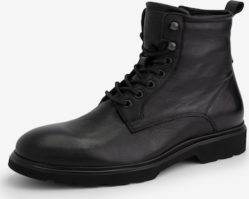 DenBroeck Lace-Up Boots 'Foundry St.' in Black: front