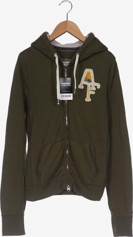 Abercrombie & Fitch Sweatshirt & Zip-Up Hoodie in M in Green: front