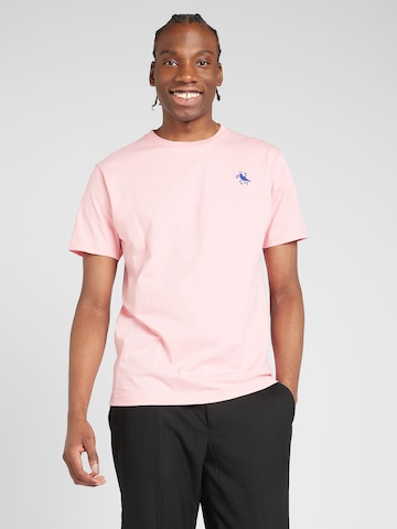T-Shirt 'Dance Gull' Cleptomanicx en rose : devant