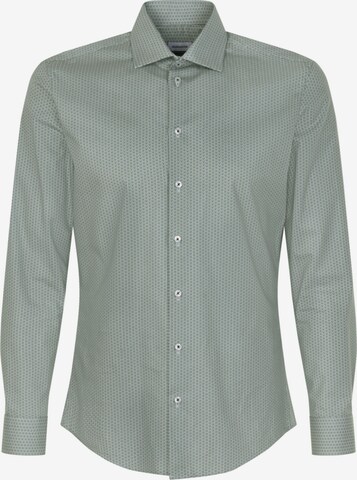 Coupe regular Chemise business SEIDENSTICKER en vert : devant