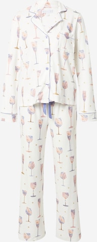 PJ Salvage Pajama in White: front