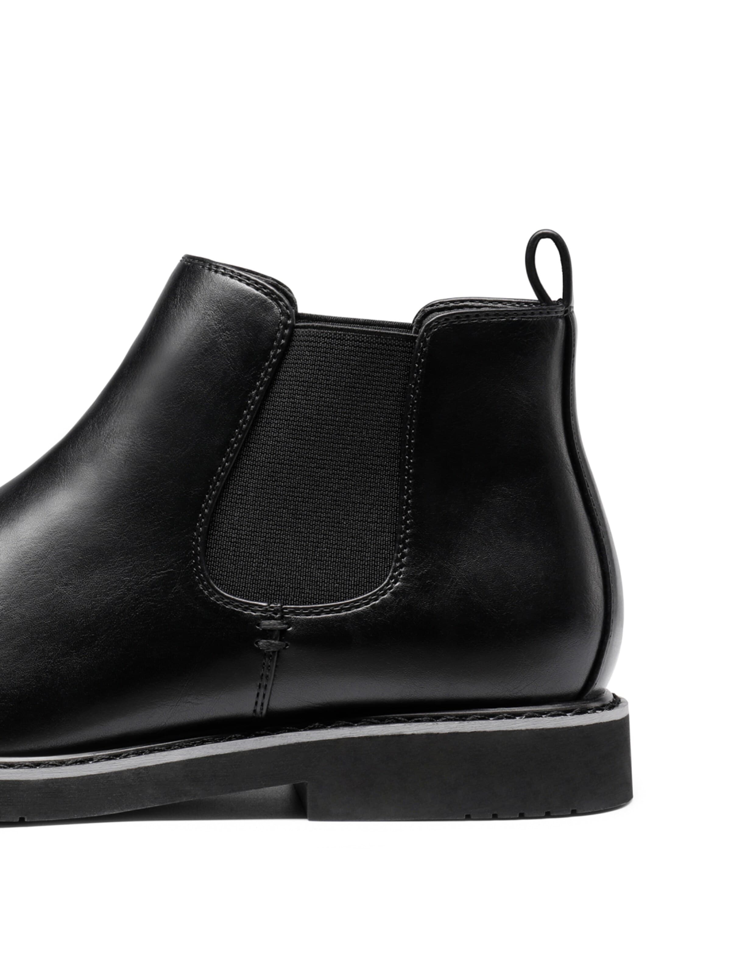 Bruno Marc Chelsea Boots in Black