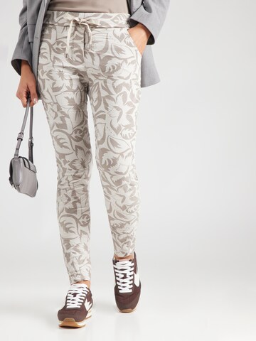 Coupe slim Pantalon 'Ha44nnaa' ZABAIONE en beige : devant