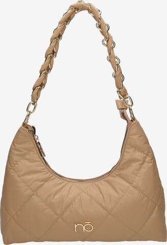 Sac bandoulière 'Small Quilted' NOBO en beige : devant