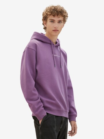 Sweat-shirt TOM TAILOR DENIM en violet : devant