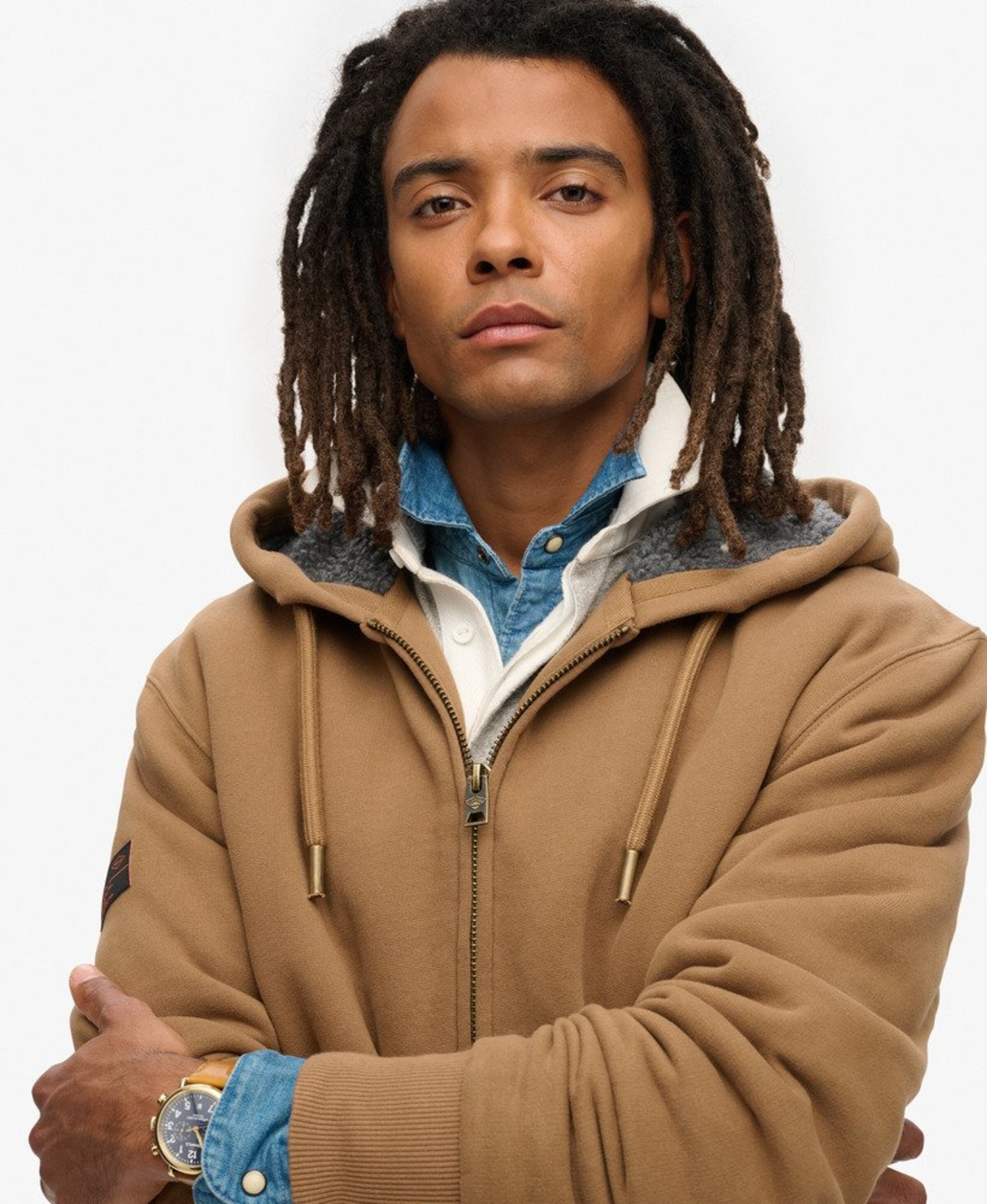 Superdry Sweatvest in Bruin