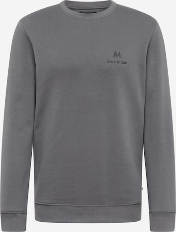 Matinique Sweatshirt 'Bradley' in Grey: front