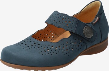 MEPHISTO Classic Flats 'Fabienne' in Blue: front
