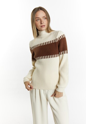 DreiMaster Klassik Sweater 'Casnagie' in Beige: front