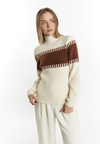 DreiMaster Klassik Sweater 'Casnagie' in Beige: front