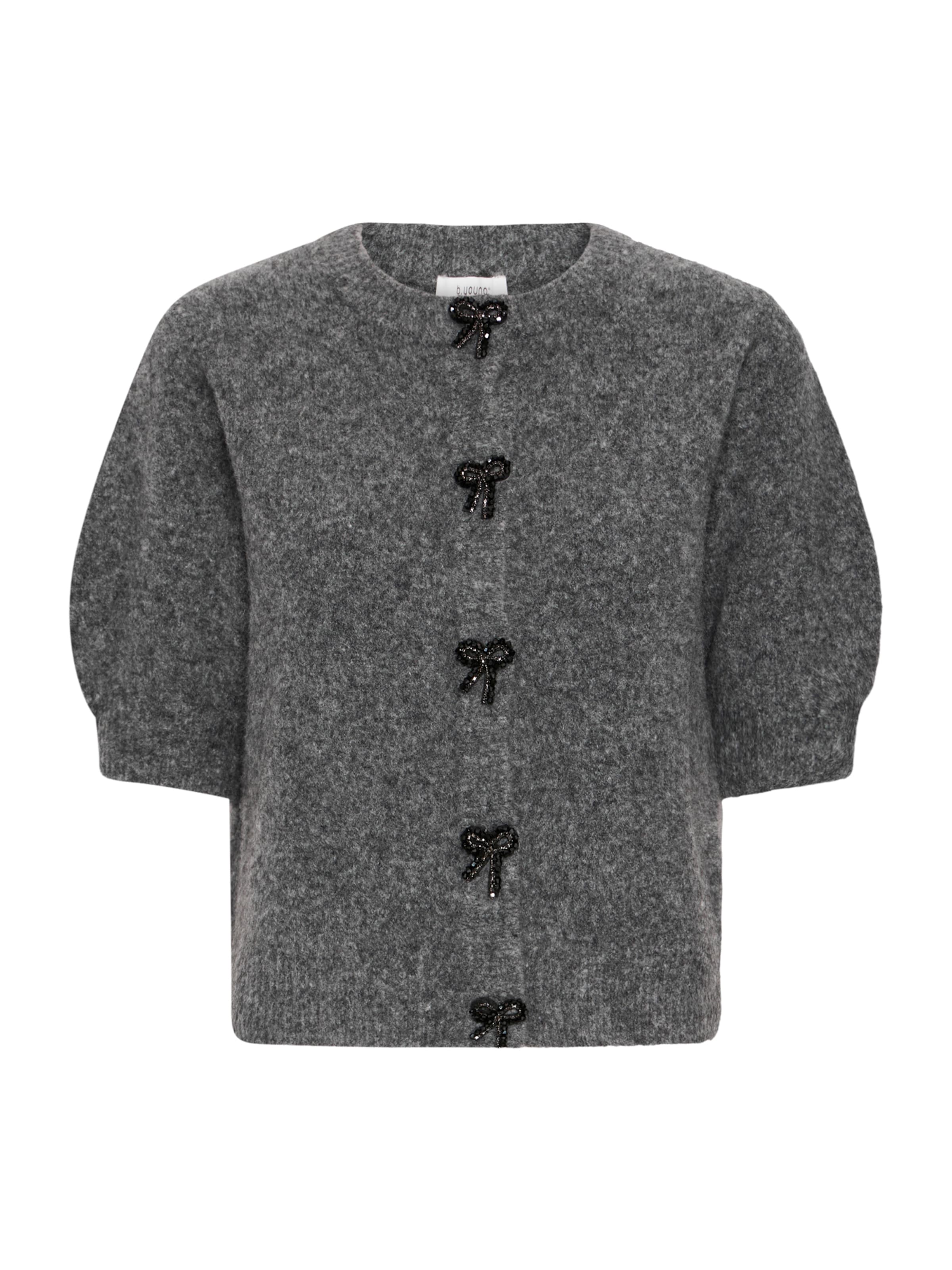 b.young - Cárdigan 'BYOMEA' en gris: frente