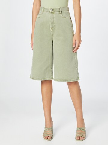 ESPRIT Zvonové kalhoty Džíny – zelená: přední strana