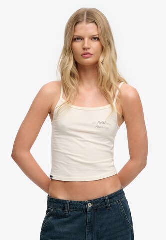 Haut 'Athletics Essentials' Superdry & Co en blanc : devant