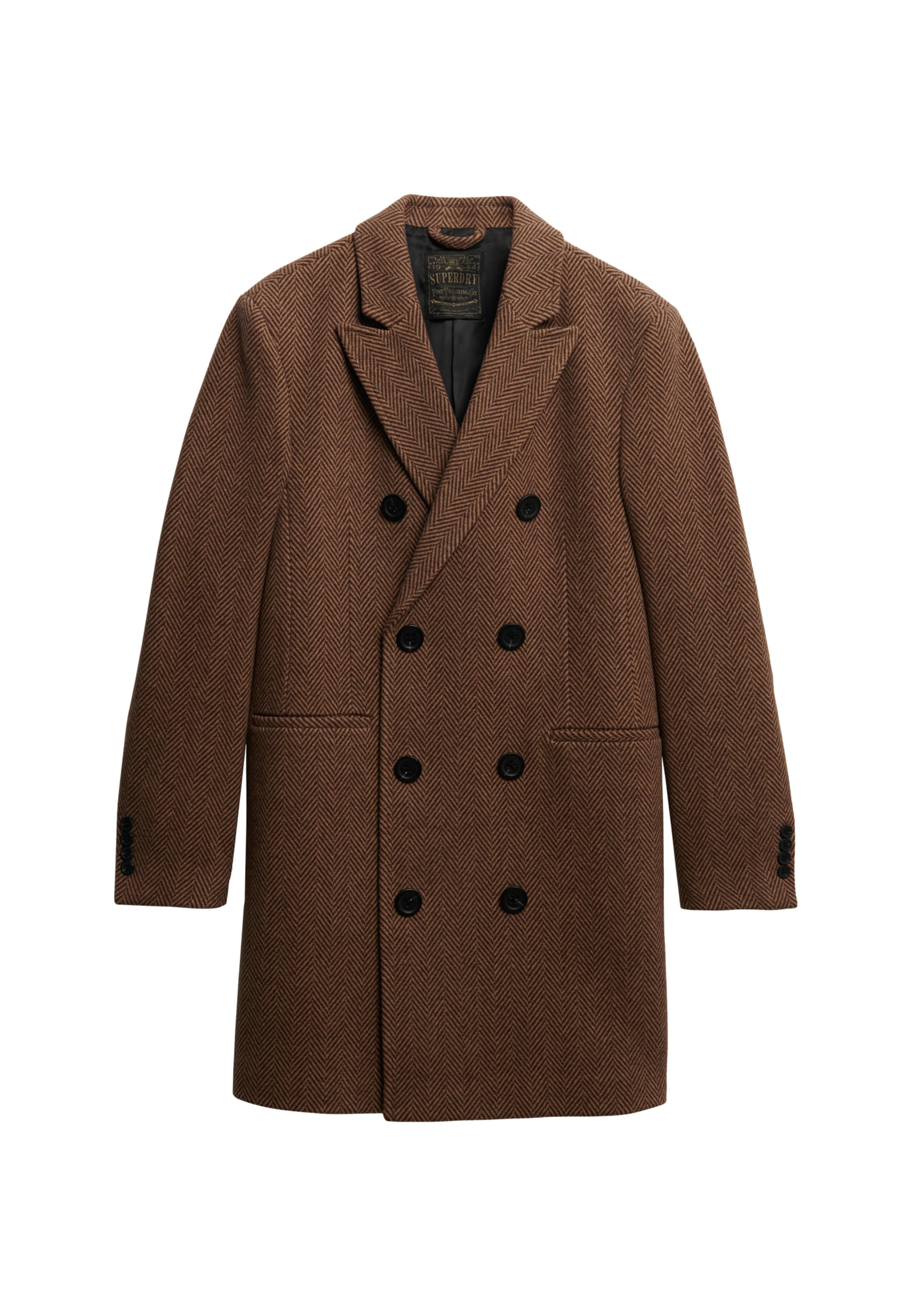 Superdry Tussenjas 'Merchant Town' in Bruin: voorkant