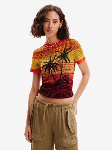 T-shirt Desigual en mélange de couleurs : devant