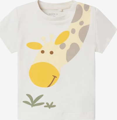 NAME IT Shirt in Cream / Dark beige / Yellow / Olive, Item view