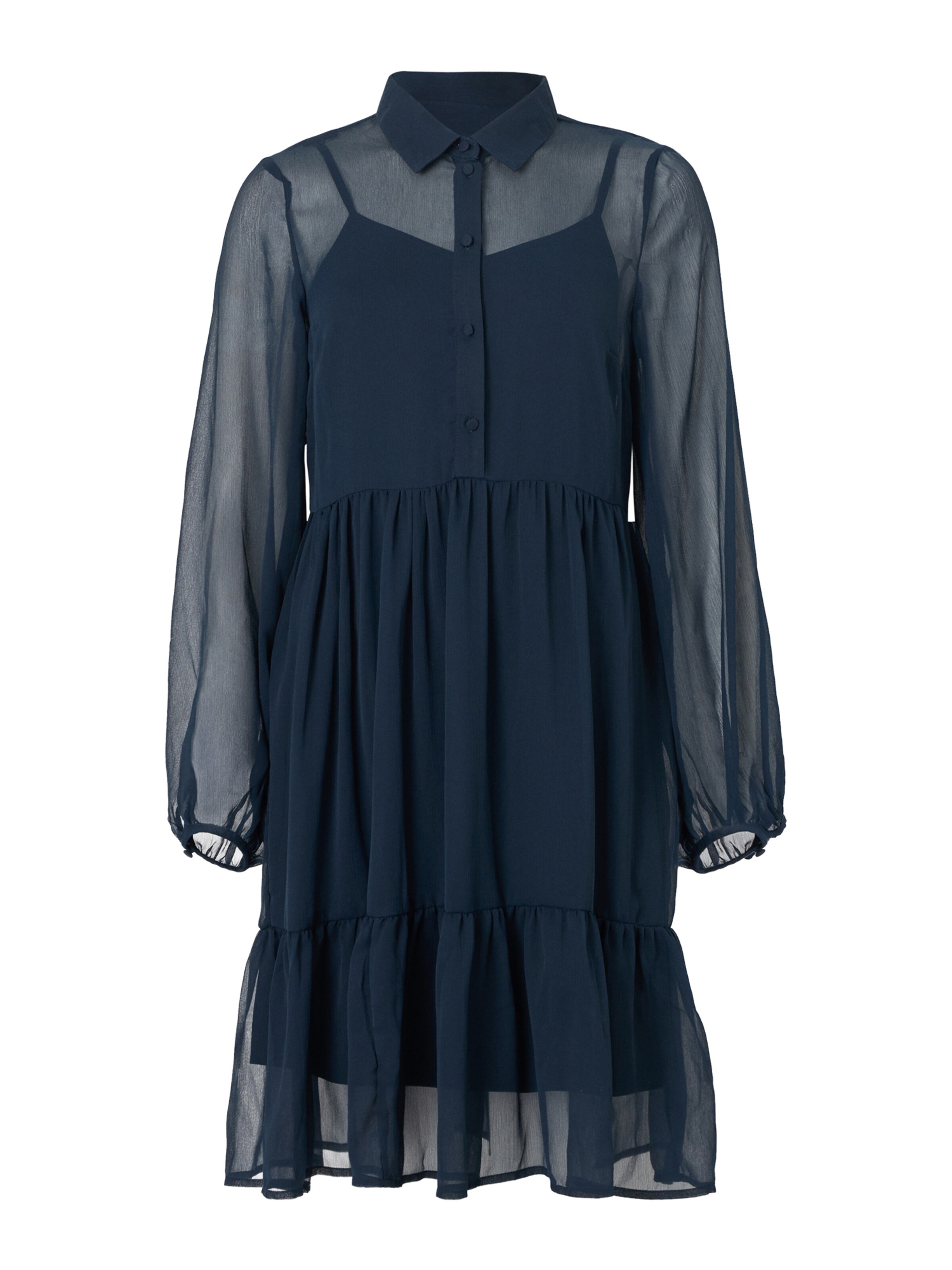 VILA Robe-chemise 'VIJAVIZZA' en bleu marine, Vue avec produit