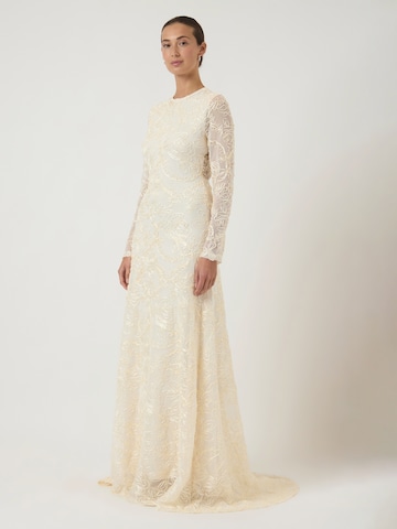 YASVečernja haljina 'YASFLORINA' - bež boja