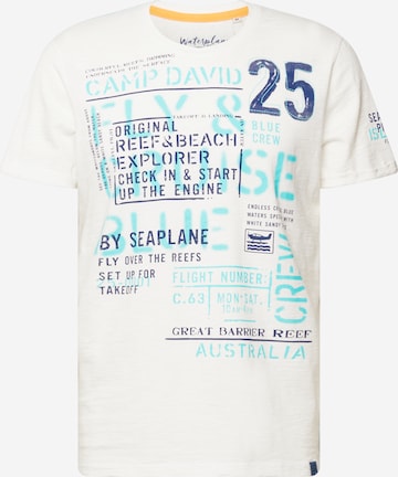 CAMP DAVID T-Shirt 'Fly and Cruise' in Beige: predná strana