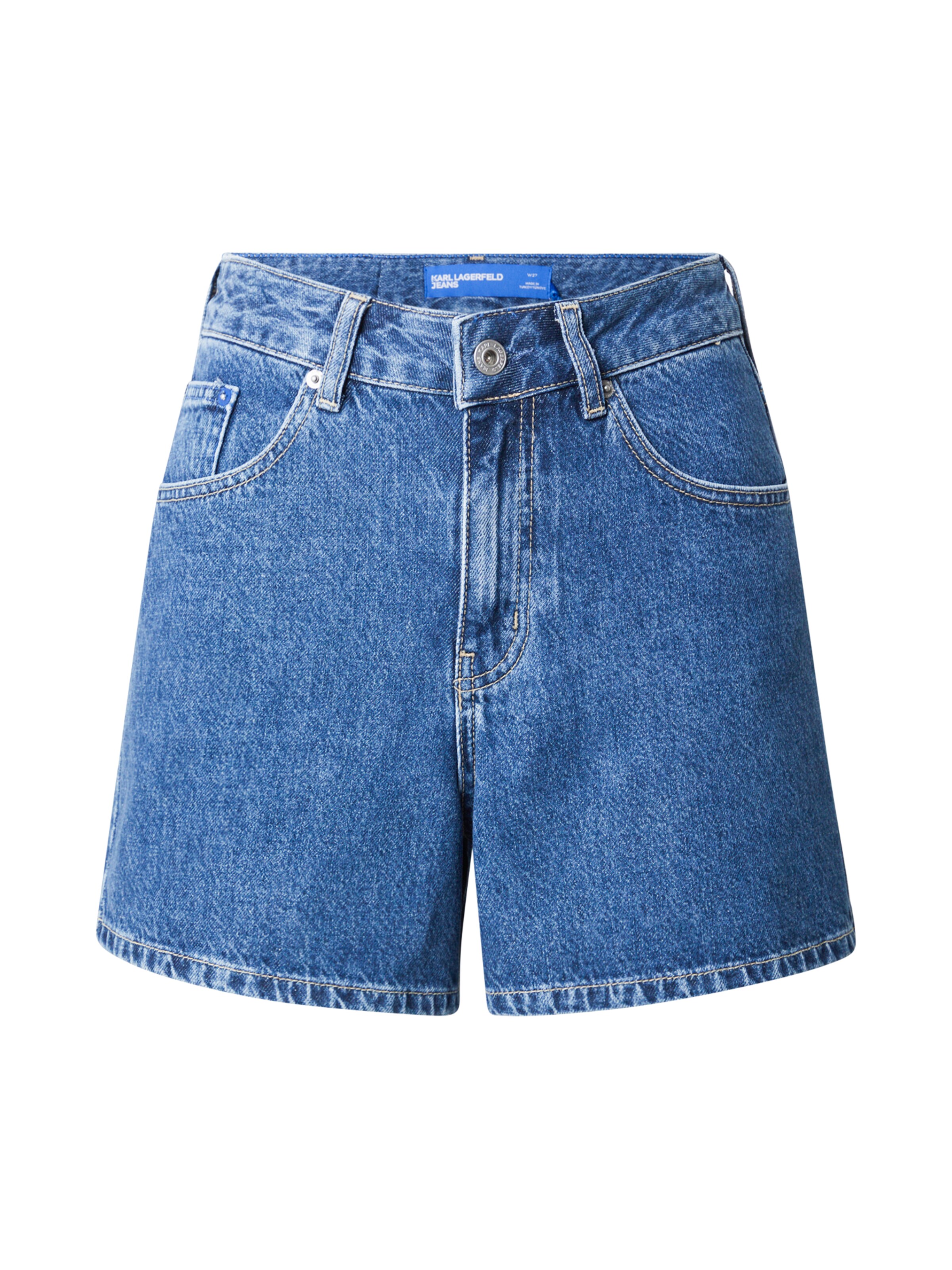 Jeans KARL LAGERFELD JEANS di colore blu denim, Visualizzazione prodotti