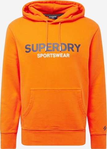 Superdry Bluzka sportowa w kolorze pomarańczowy: przód