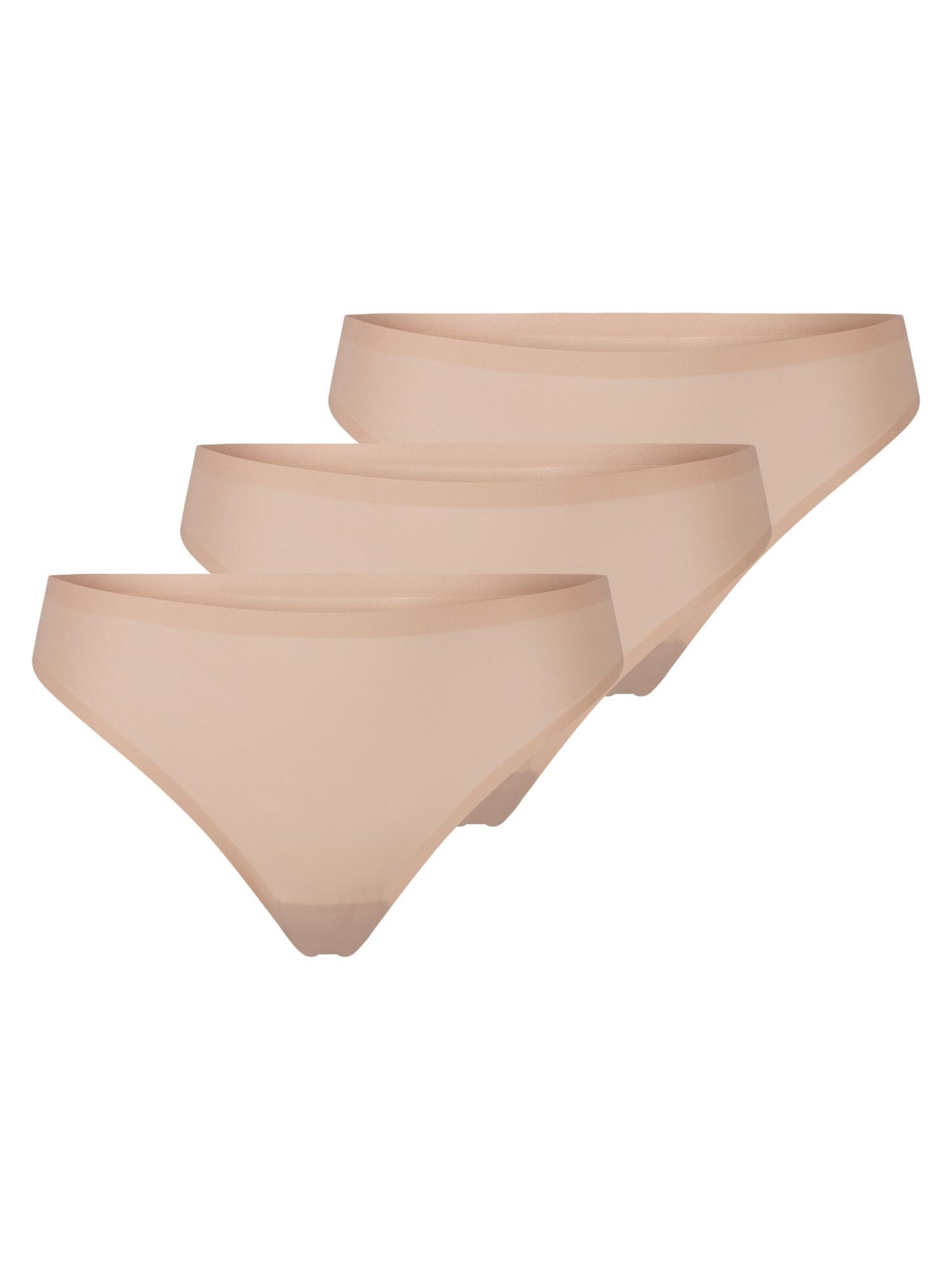 Chantelle Thong 'Soft Stretch' in Beige: front