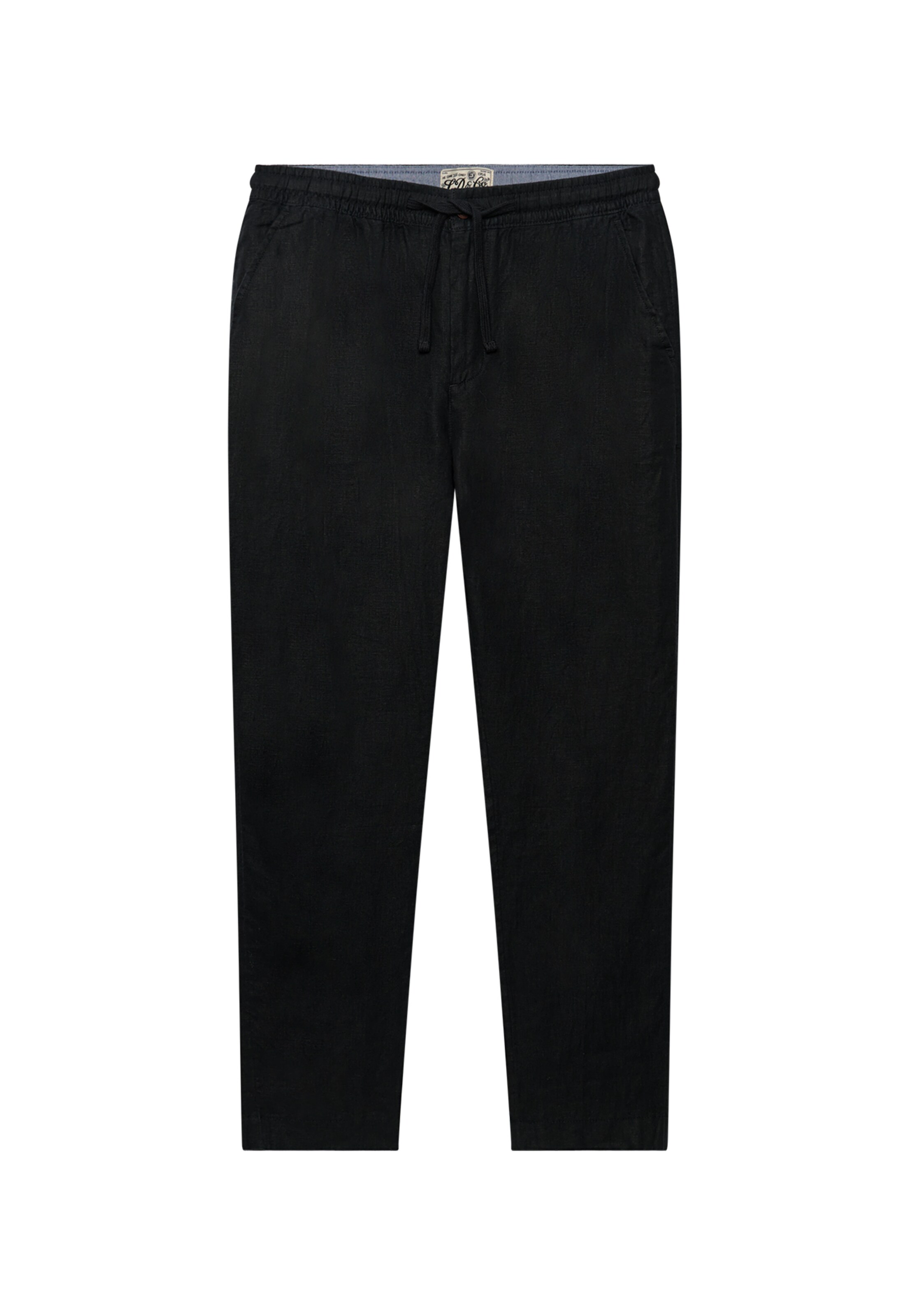 Superdry & Co Regular Broek in Zwart: voorkant