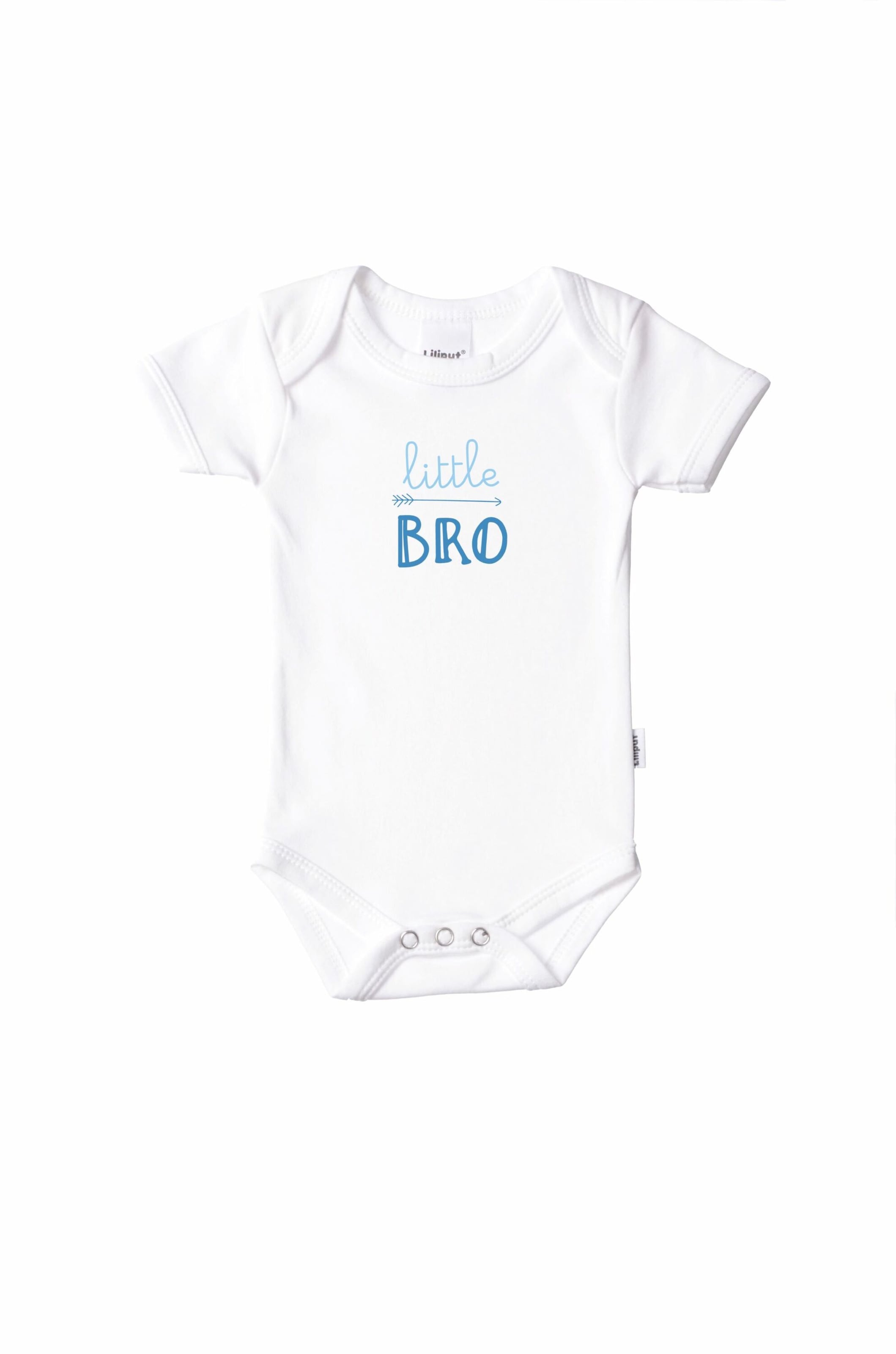 LILIPUT Romper/Bodysuit 'little BRO' in White: front