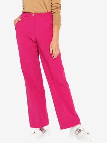 LolaLiza - regular Pantalón de pinzas en rosa: frente