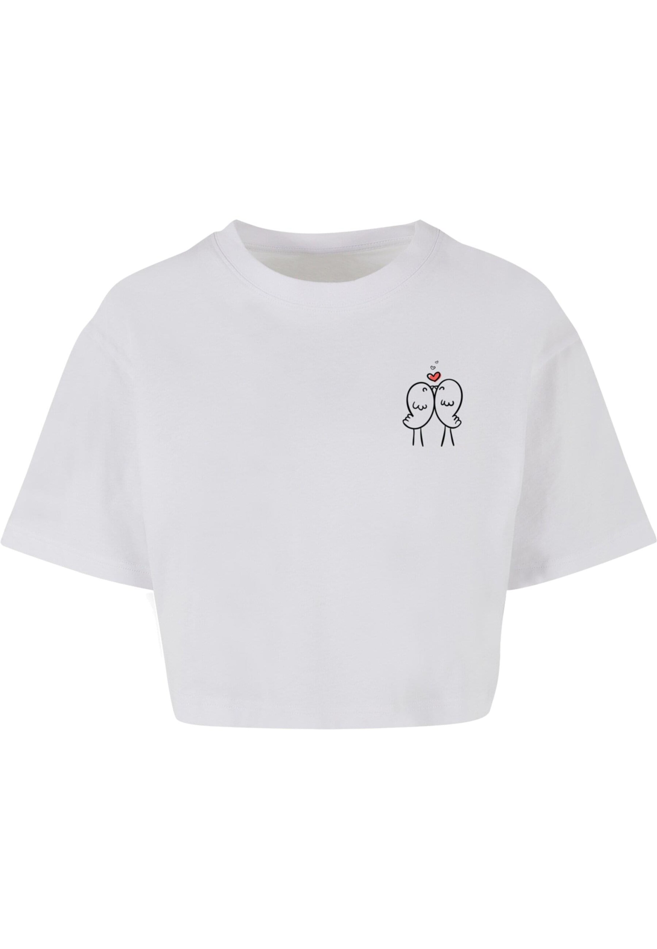 Merchcode Oversized shirt in White: front