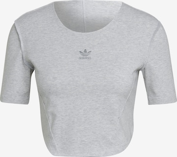 ADIDAS ORIGINALS - Camisa 'Loungewear' em cinzento: frente