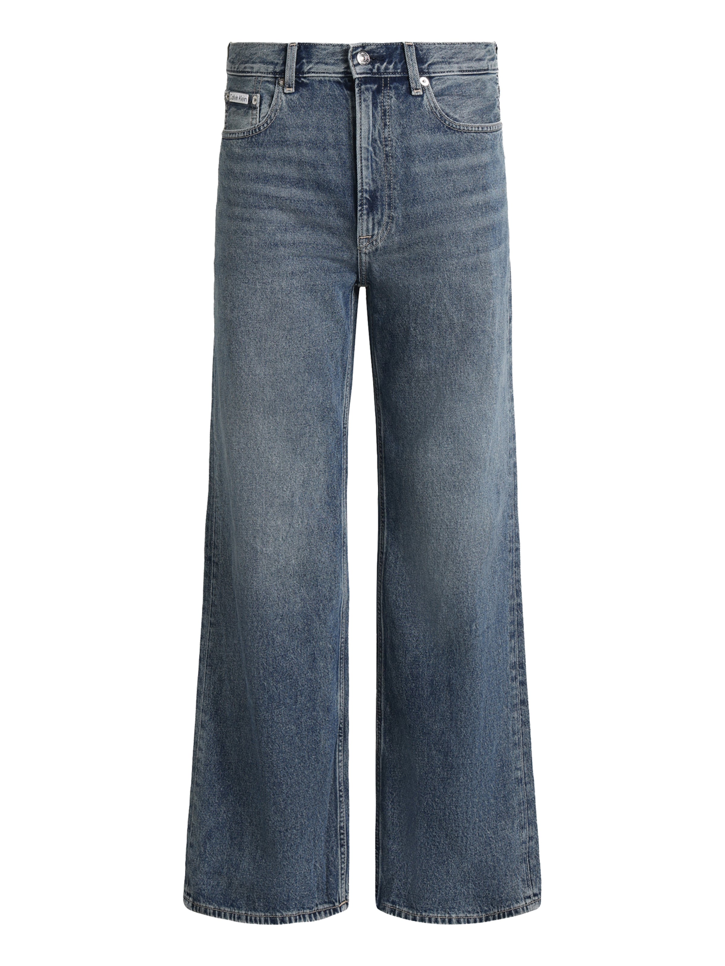 Calvin Klein JeansLoosefit Traperice - plava boja: prednji dio