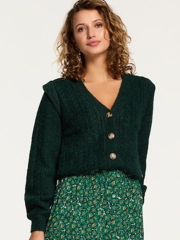 Shiwi Knit cardigan 'Aspen' in Green: front