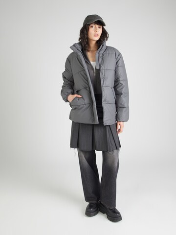 PIECES Winter Jacket 'PCNOELI' in Grey
