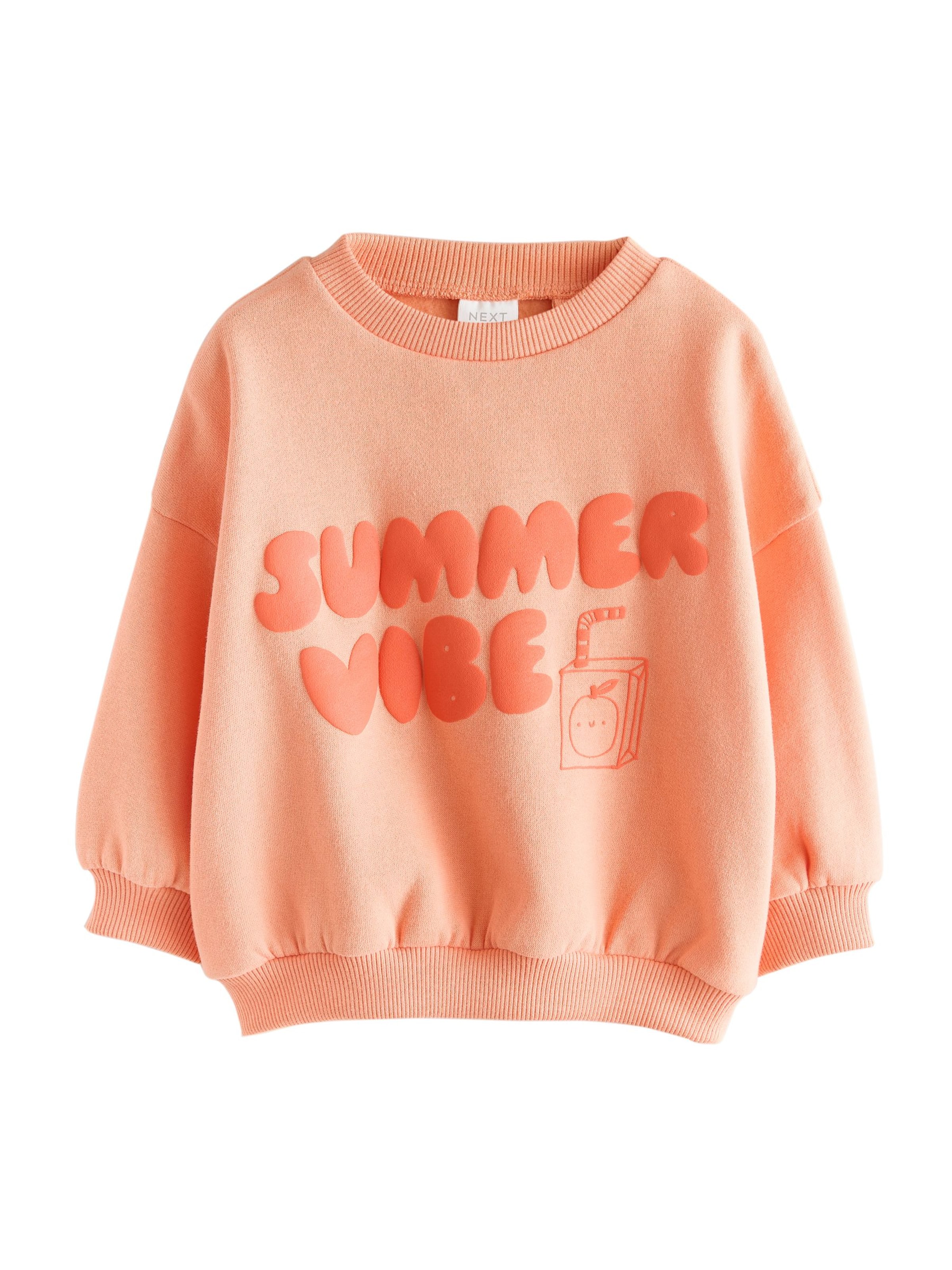 Next Mikina – oranžová: přední strana