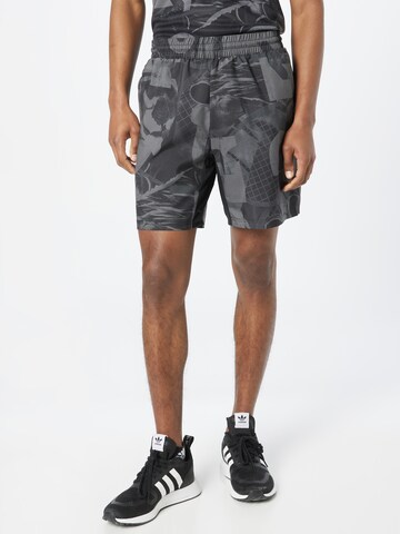 ADIDAS PERFORMANCEregular Sportske hlače 'Club Graphic' - siva boja: prednji dio