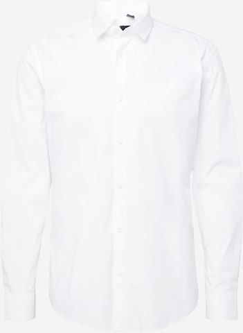 Coupe slim Chemise ESPRIT en blanc : devant