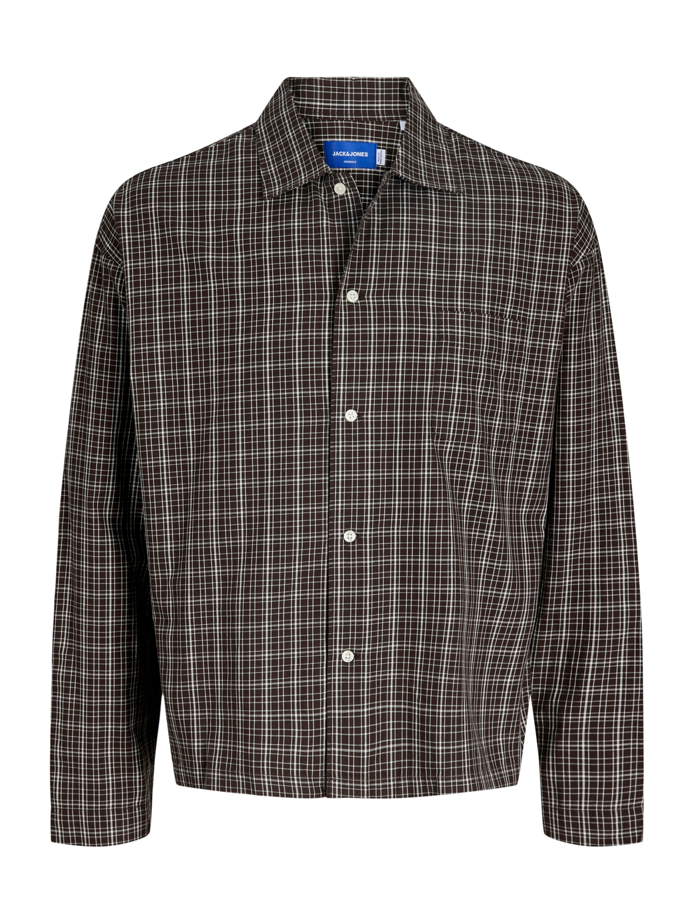 JACK & JONES Hemd 'JORAustin' in Braun: Vorderseite