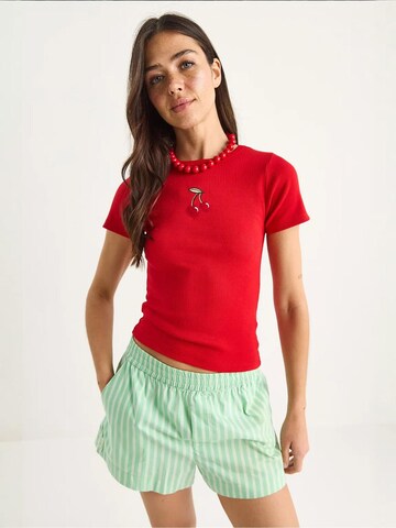 Bianco Lucci - Camisa em vermelho: frente