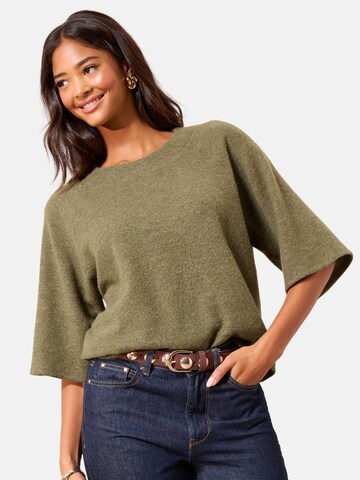 Friends Like These Sweater in Green: front