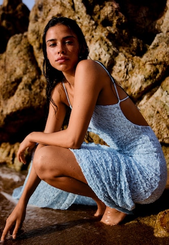 Bershka Obleka | modra barva