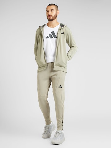 ADIDAS PERFORMANCE Avsmalnet Sportsbukser i grå